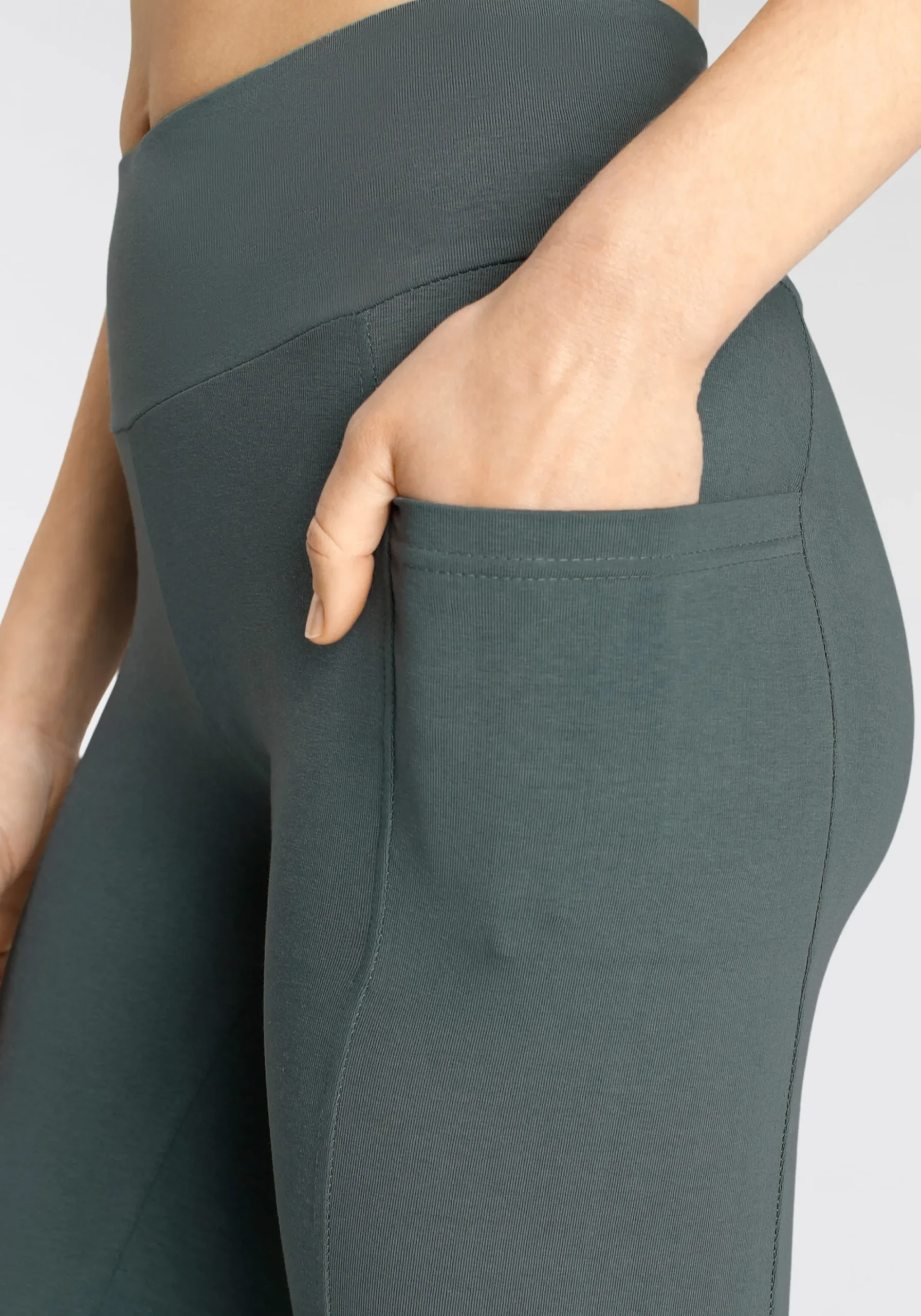 Hosen|Vivance Caprileggings grün
