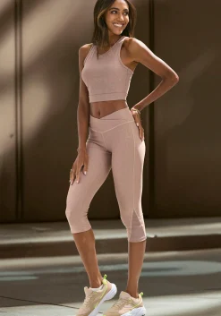 Hosen|LASCANA ACTIVE Caprileggings braun