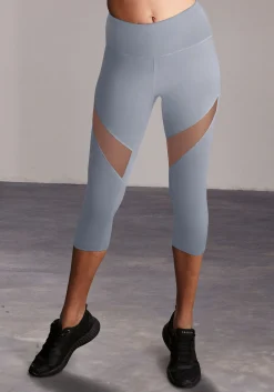 Hosen|LASCANA ACTIVE Caprileggings blaugrau