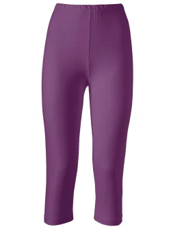 Hosen| Caprileggings mit Rundum-Dehnbund beere