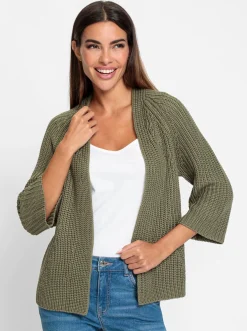 Strickjacken|heine Cardigan khaki