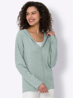 Strickjacken|heine Cardigan kalkmint-meliert