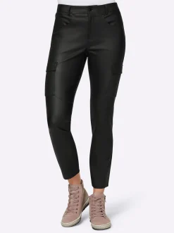 Hosen|heine Cargohose mit Push-up-Effekt schwarz