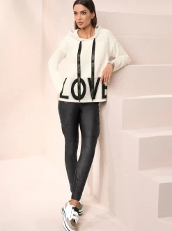 Hosen|heine Cargohose mit Push-up-Effekt schwarz
