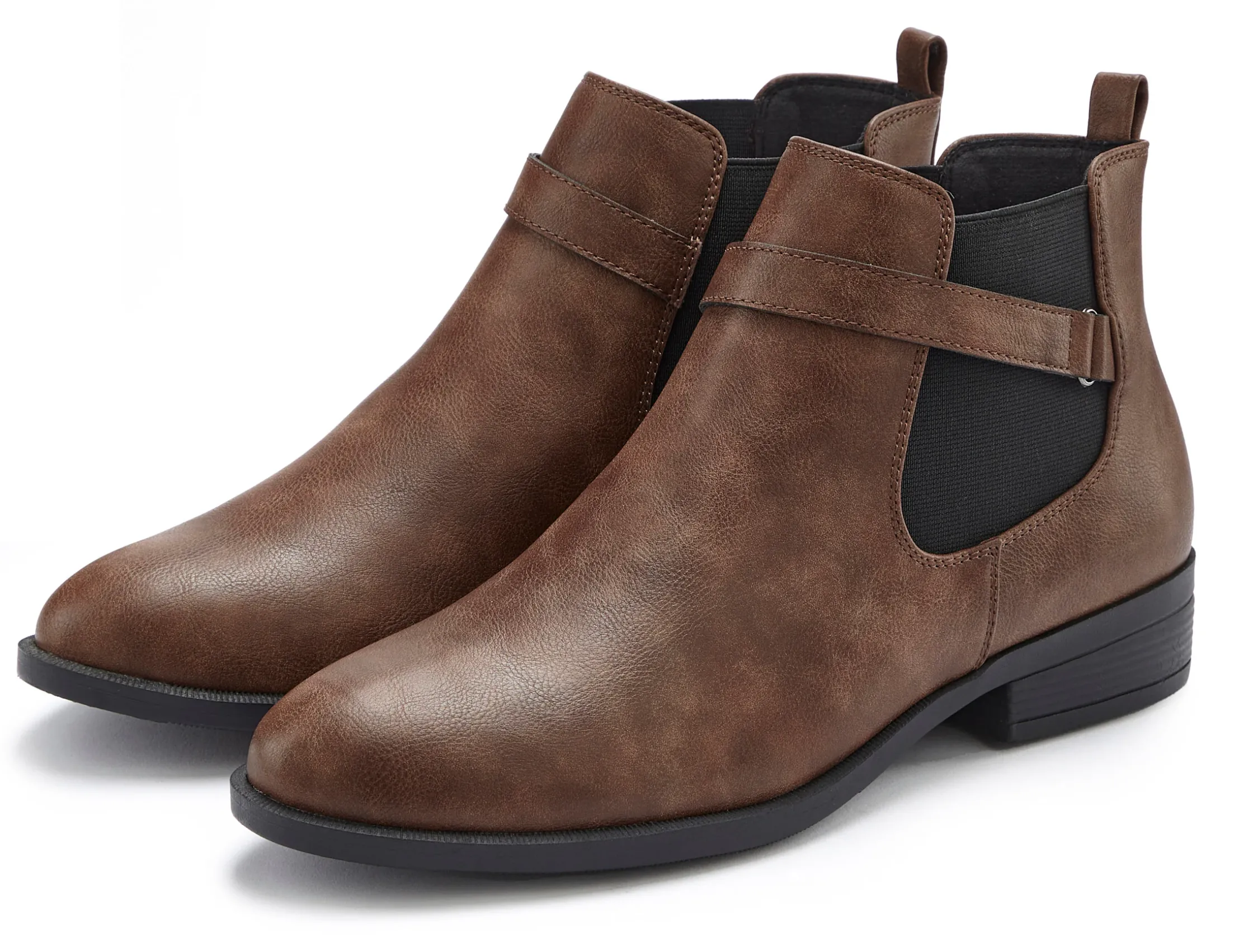 Stiefeletten|Stiefel|Vivance Chelseaboots braun