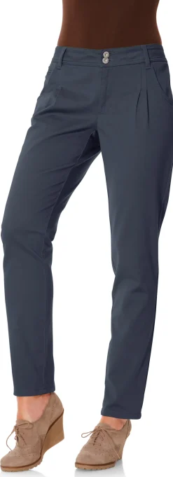 Strandmode|Hosen|heine Chinohose in Karotten-Form marine