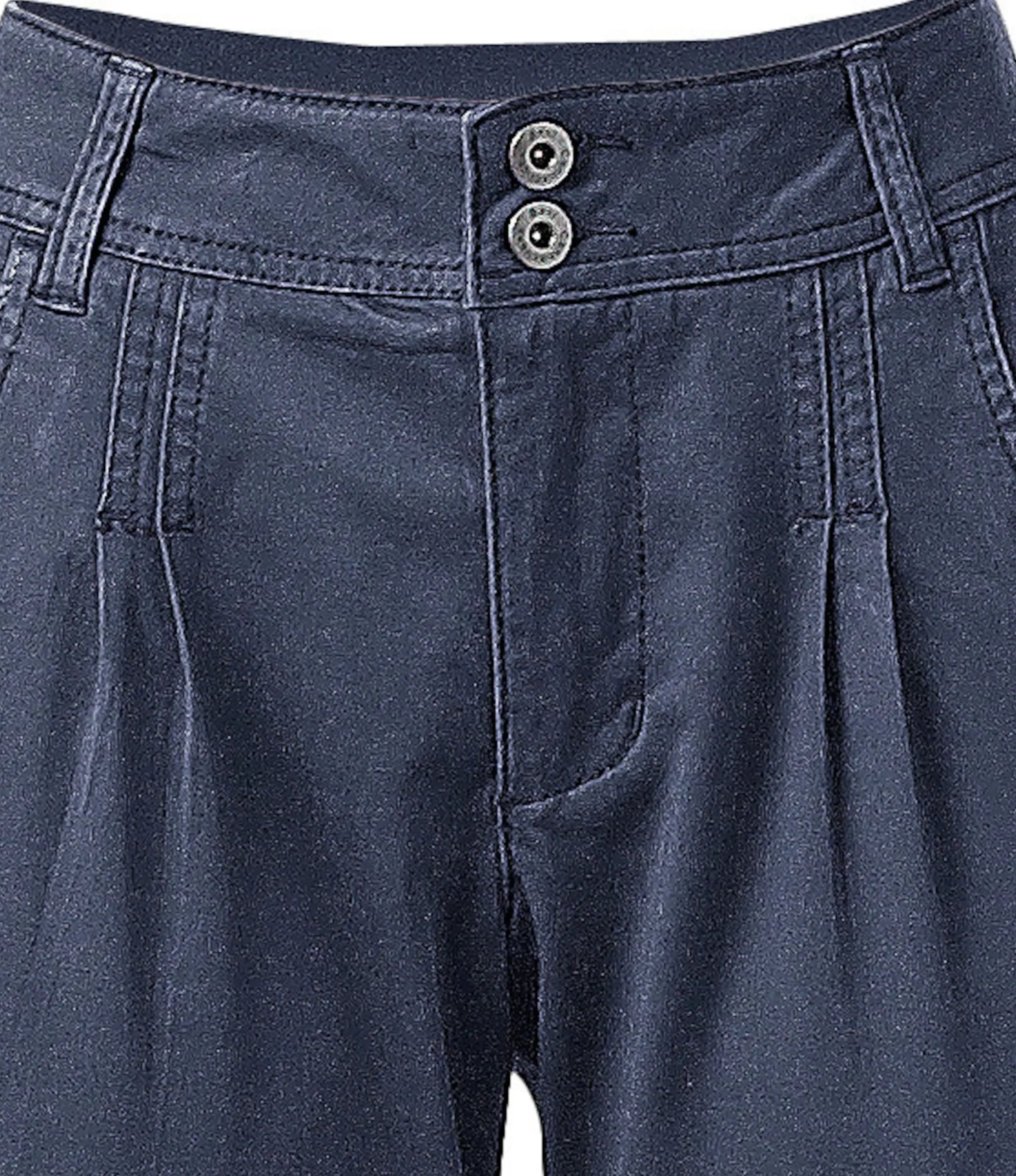 Strandmode|Hosen|heine Chinohose in Karotten-Form marine