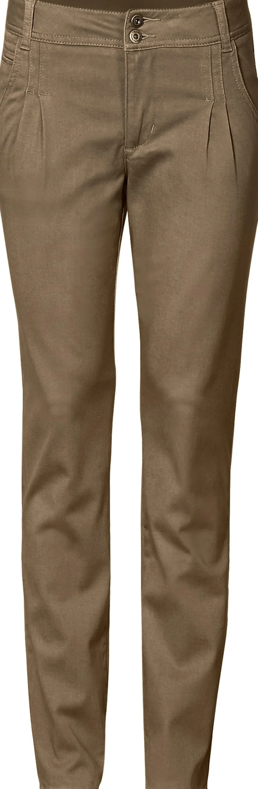 Strandmode|heine Chinohose in Karotten-Form camel