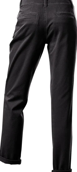 Basics|Hosen|heine Chinohose in Karotten-Form schwarz