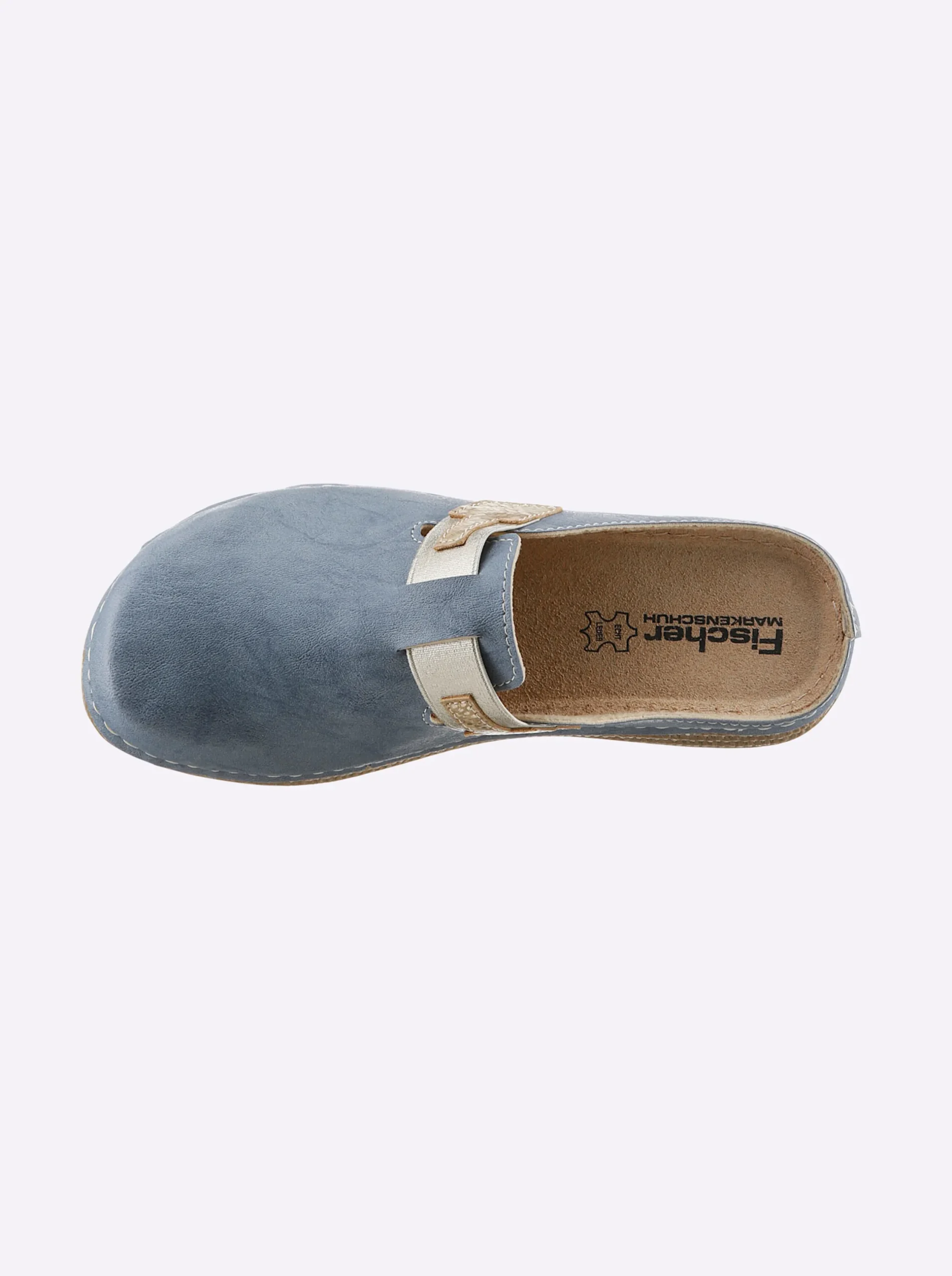 Pantoletten|Fischer Clog jeansblau