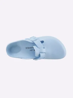 Pantoletten| Clog in Weite F hellblau