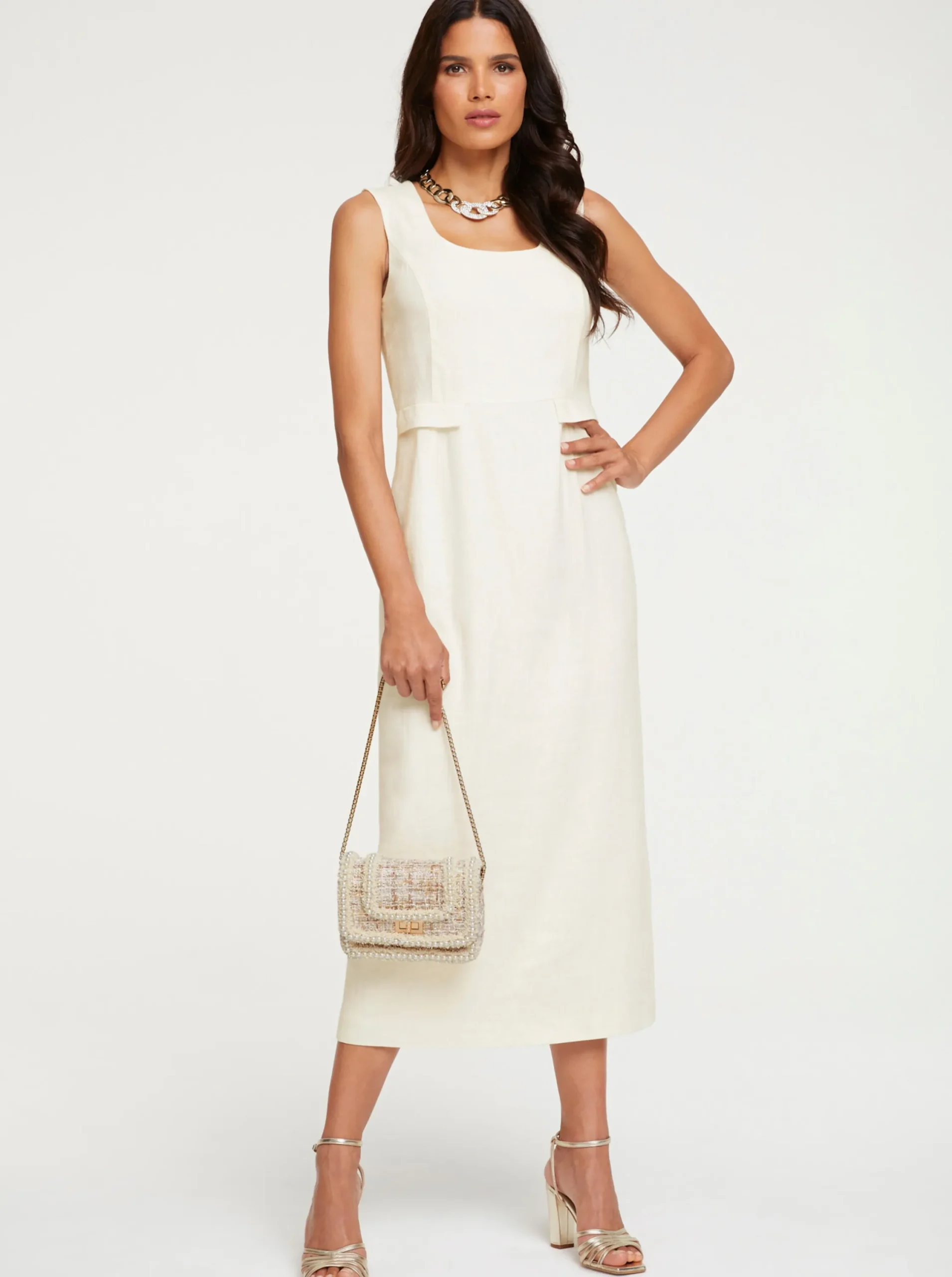 Kleider|heine Cocktailkleid ecru