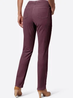 Hosen| Cordhose in Stretch-Qualität burgund