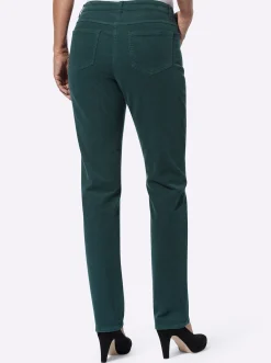 Hosen| Cordhose in Stretch-Qualität petrol