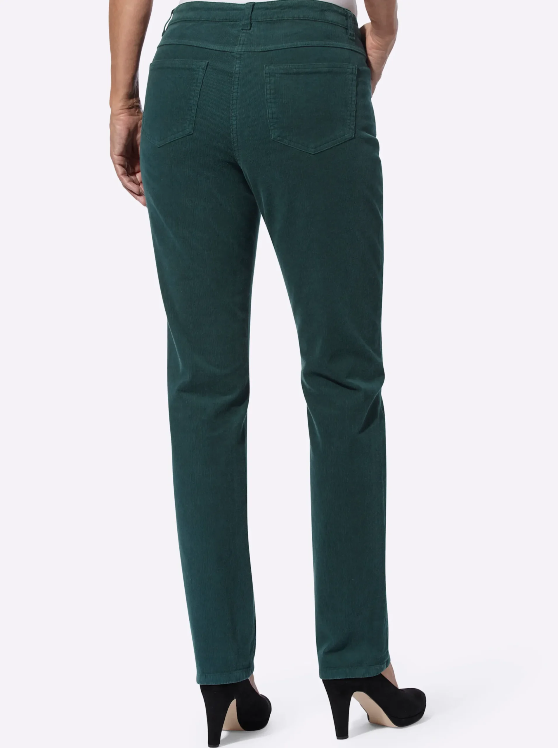 Hosen| Cordhose in Stretch-Qualität petrol