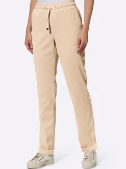 Hosen|heine Cordhose mit Rundum-Dehnbund elfenbein