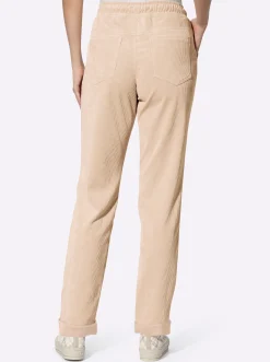 Hosen|heine Cordhose mit Rundum-Dehnbund elfenbein
