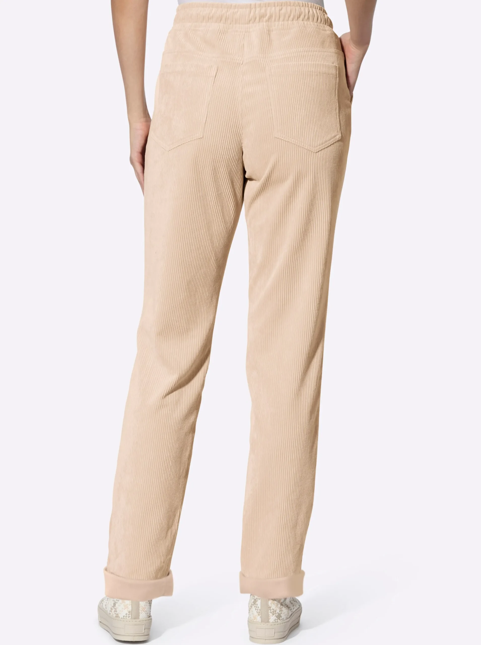 Hosen|heine Cordhose mit Rundum-Dehnbund elfenbein