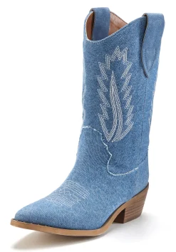 Stiefeletten|Stiefel|LASCANA Cowboy Boots denimblau