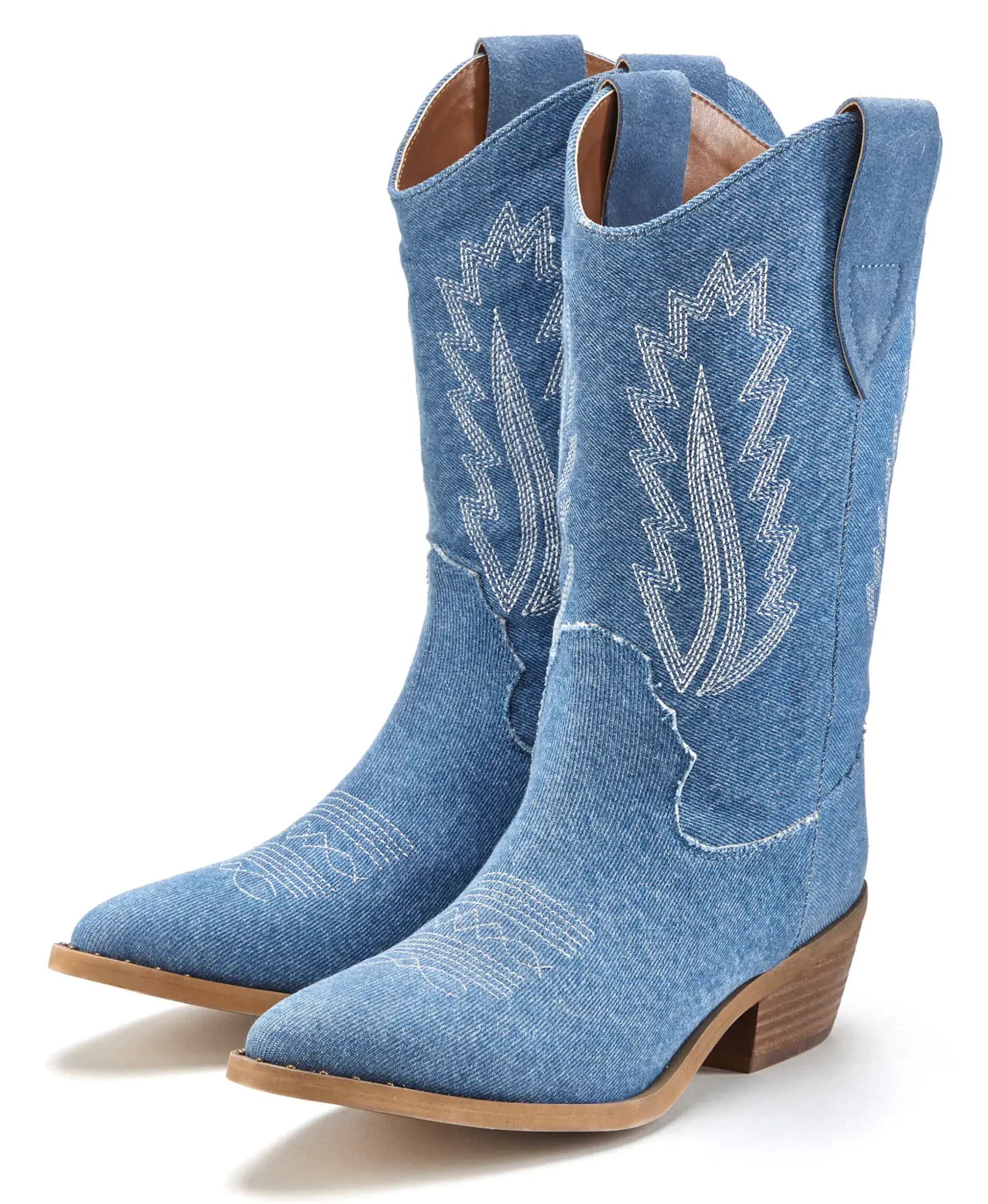 Stiefeletten|Stiefel|LASCANA Cowboy Boots denimblau