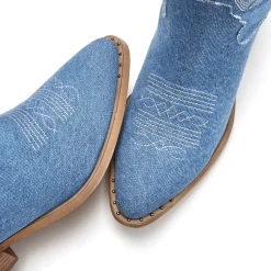 Stiefeletten|Stiefel|LASCANA Cowboy Boots denimblau