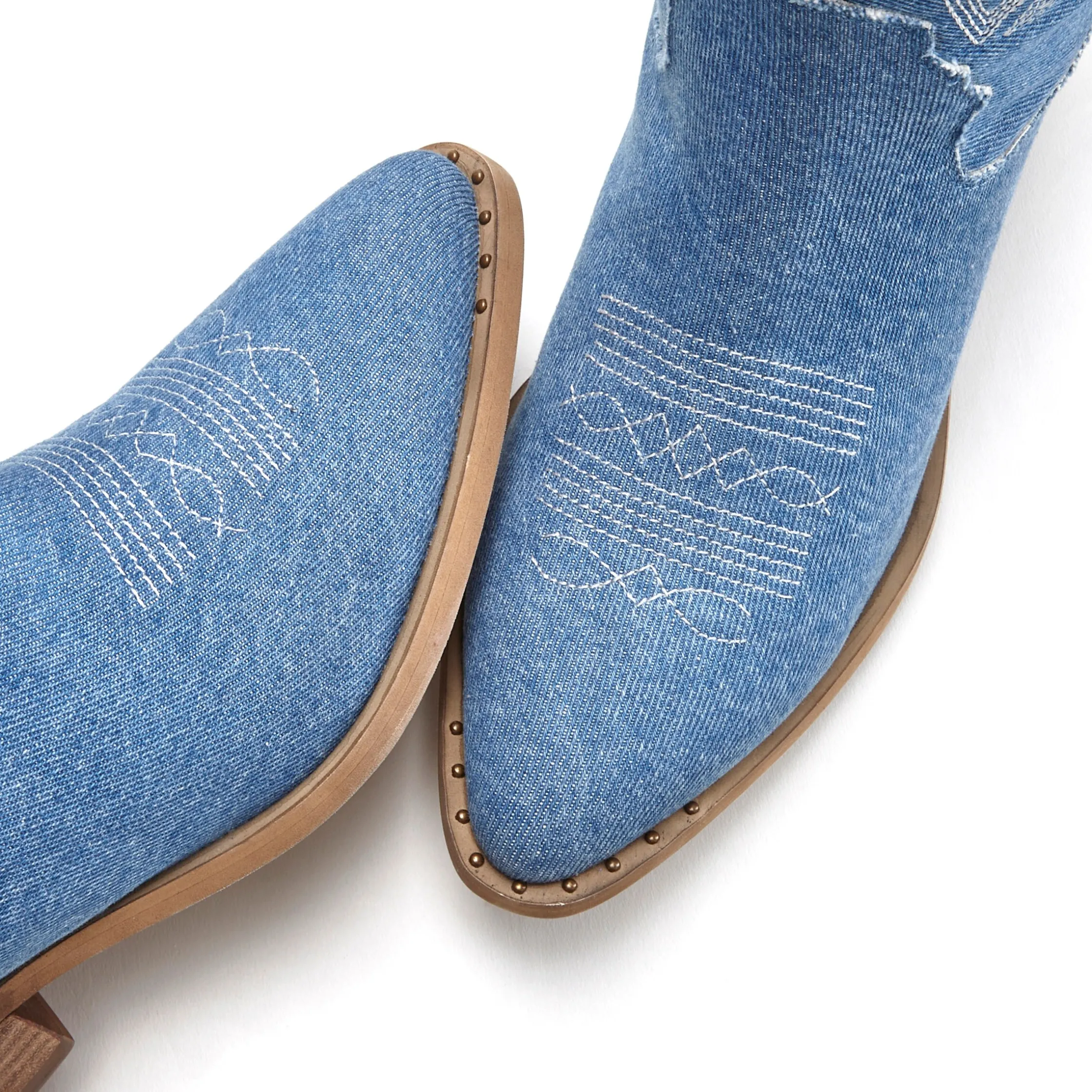 Stiefeletten|Stiefel|LASCANA Cowboy Boots denimblau