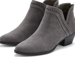 Stiefeletten|Stiefel|LASCANA Cowboy Stiefelette grau