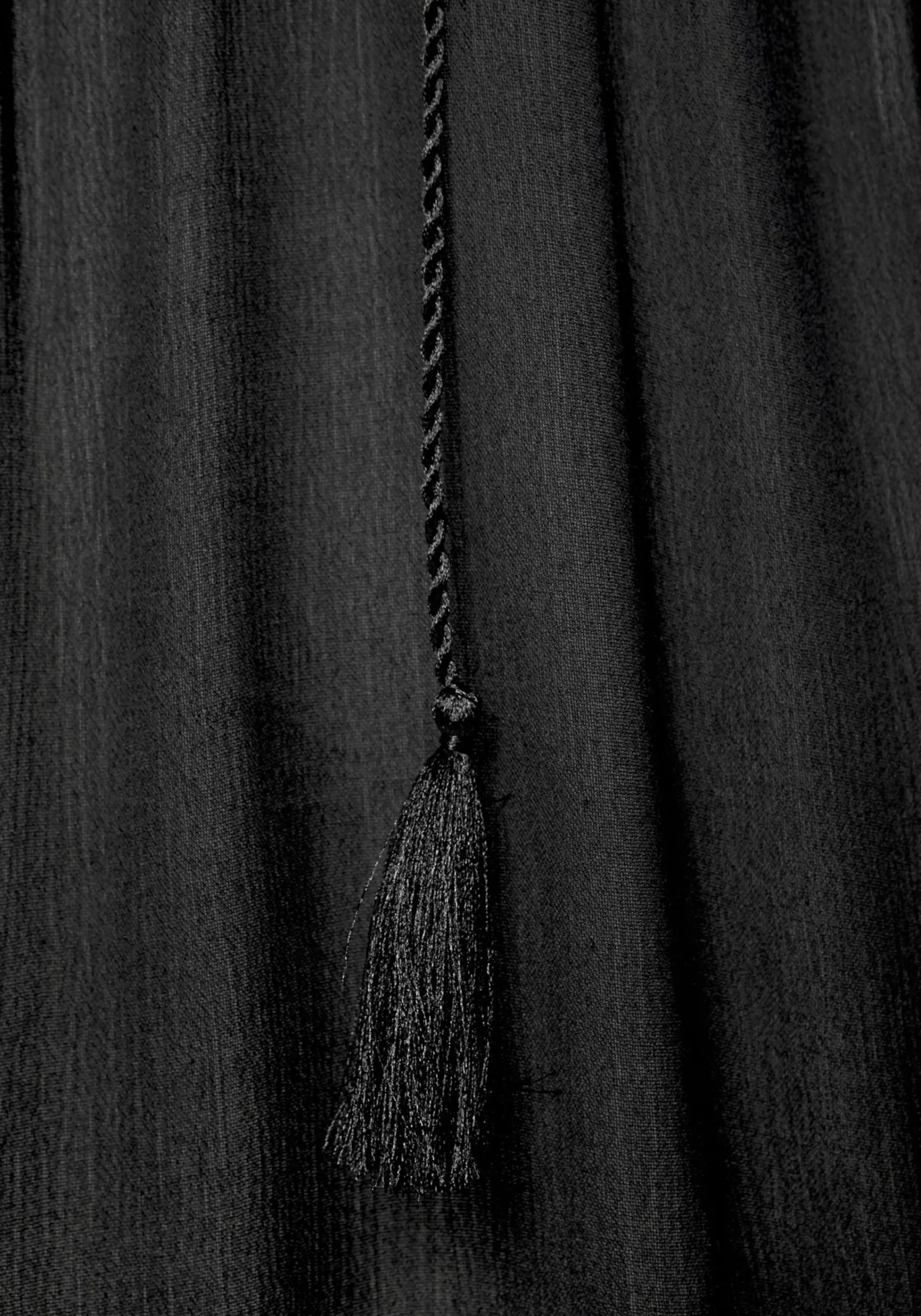 Strandmode|LASCANA Crepebluse schwarz