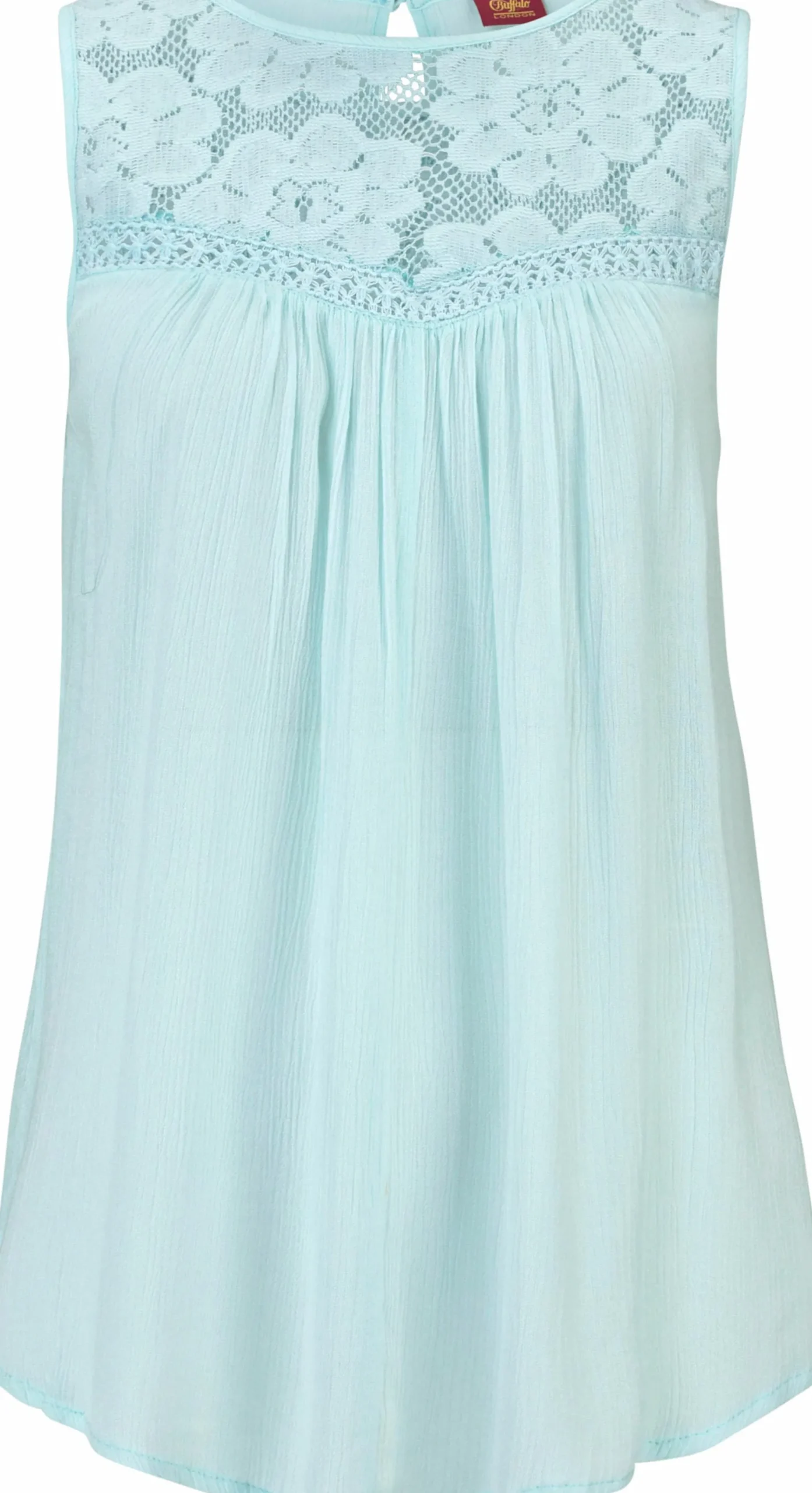 Strandmode|Blusen|Buffalo Crepebluse türkis