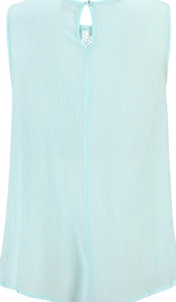 Strandmode|Blusen|Buffalo Crepebluse türkis