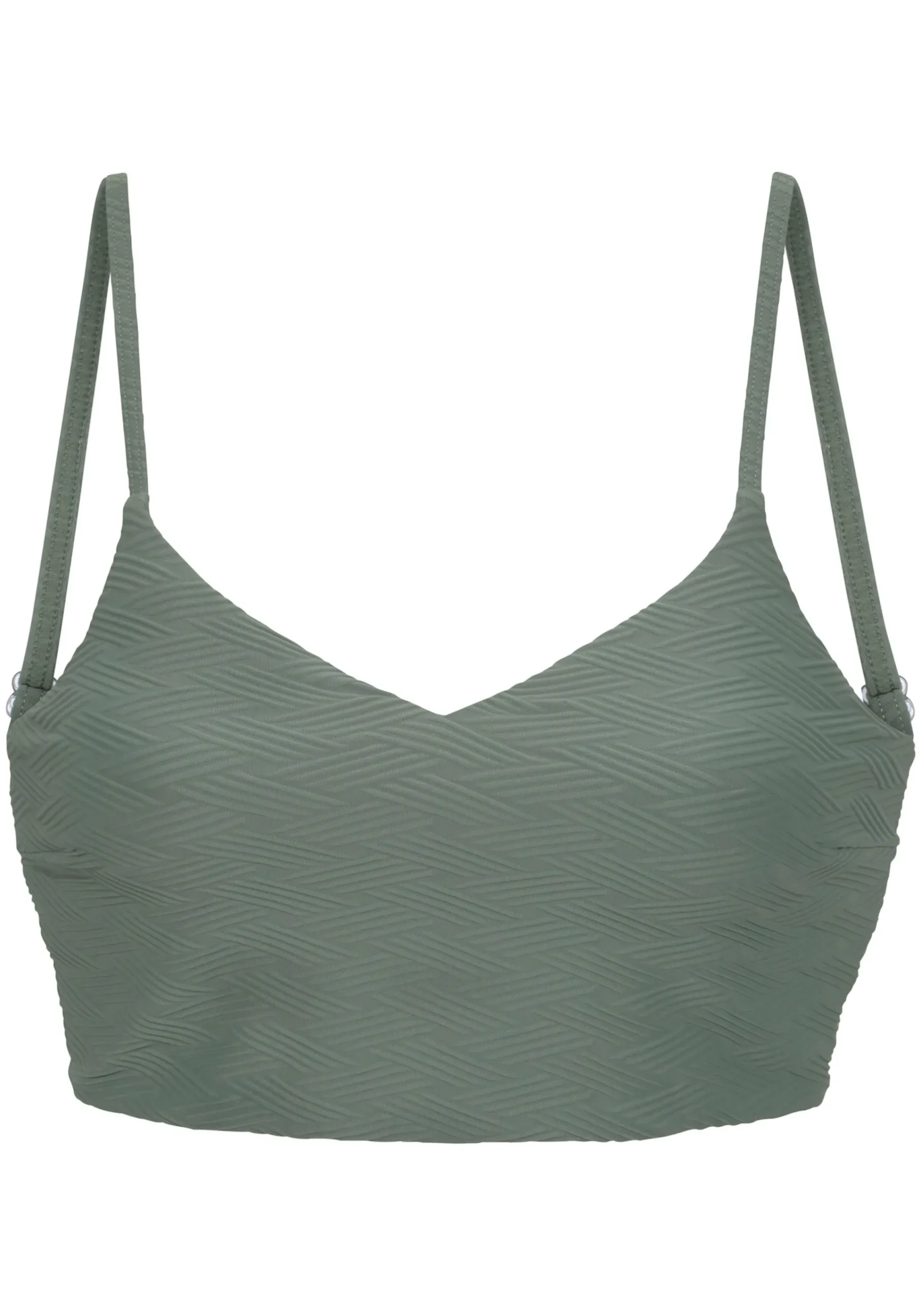Bikinis|Sunseeker Crop-Bikini-Top oliv