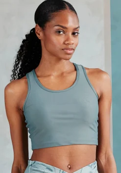Shirts|LASCANA ACTIVE Crop-Top dunkelgrün