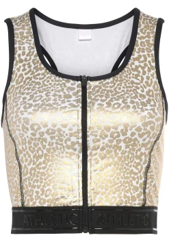 Shirts|LASCANA ACTIVE Crop-Top gold,weiß