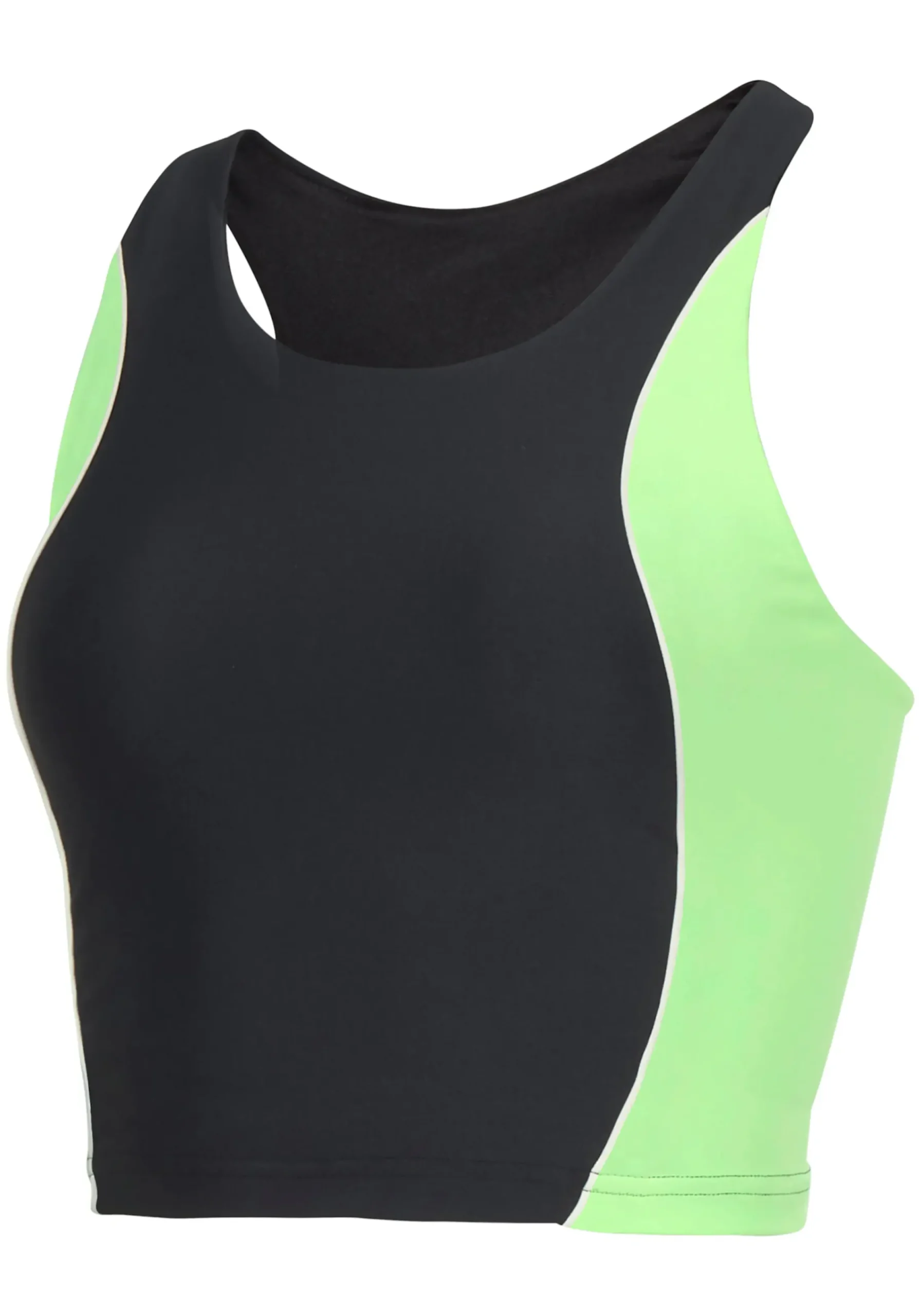 Homewear|LASCANA ACTIVE Crop-Top schwarz/grün