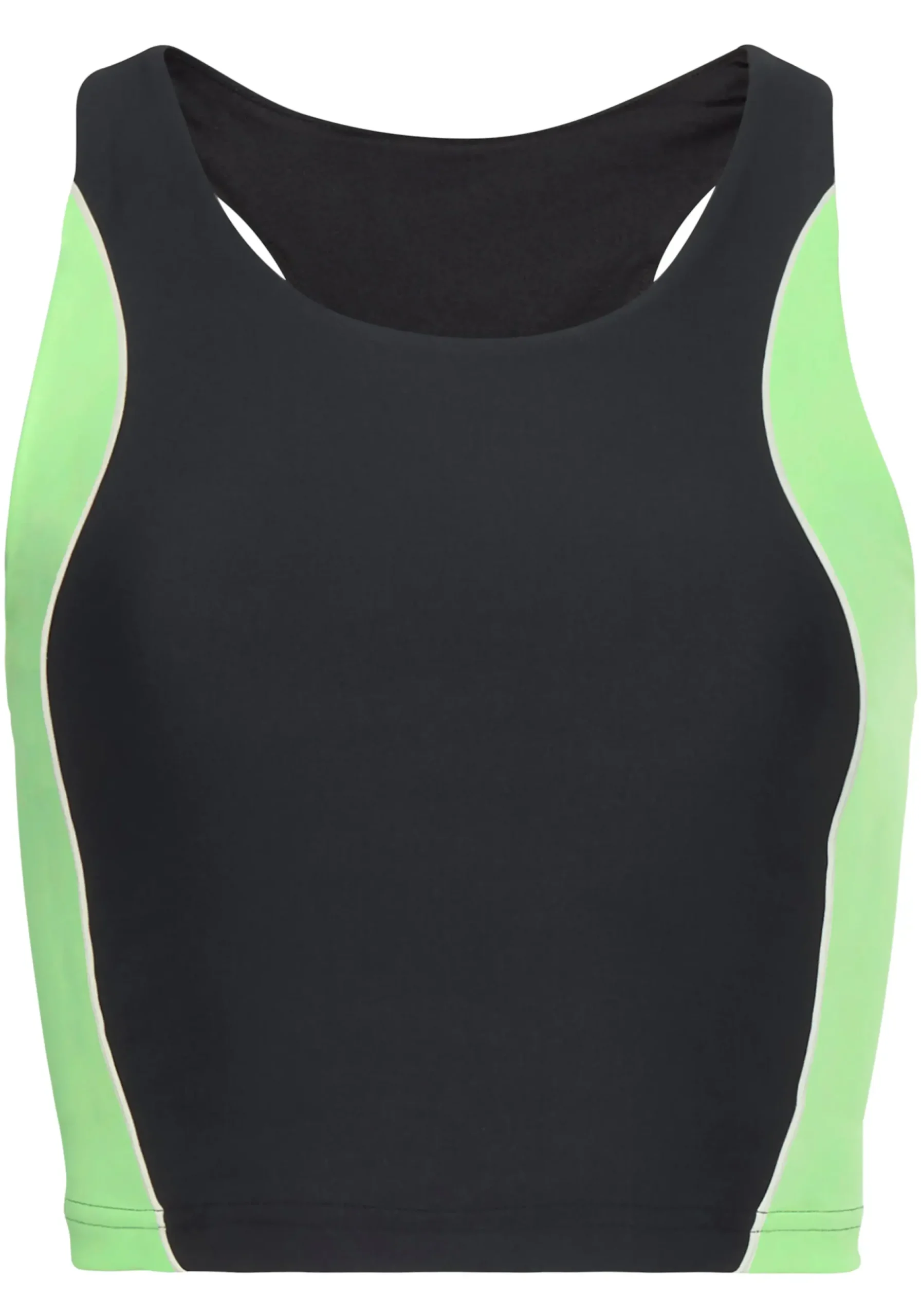 Homewear|LASCANA ACTIVE Crop-Top schwarz/grün