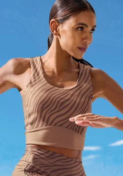 Shirts|LASCANA ACTIVE Crop-Top braun