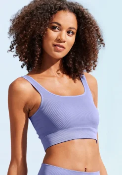 Strandmode|LASCANA Crop-Top lila