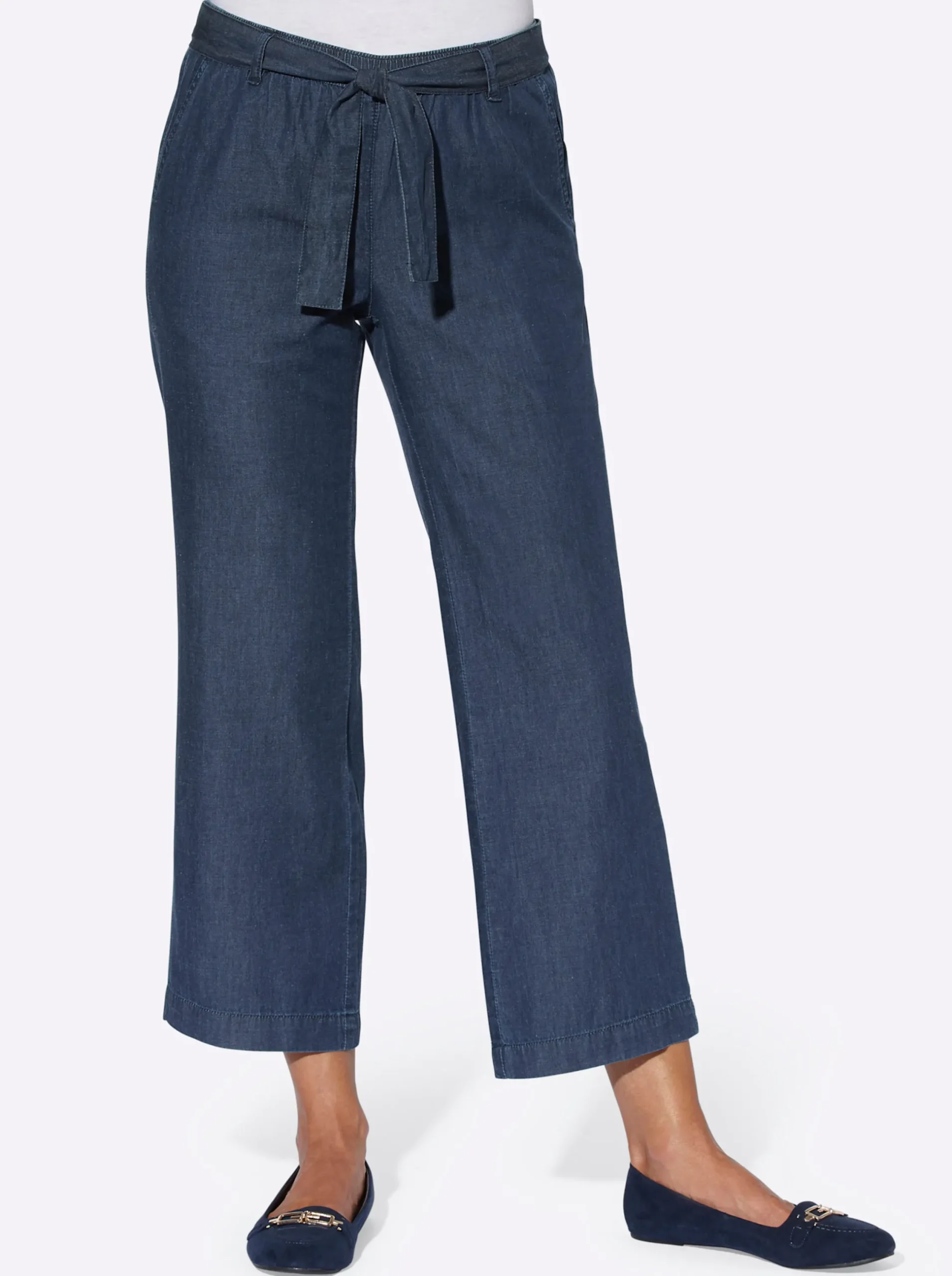 Jeans| Culotte blue-stone-washed
