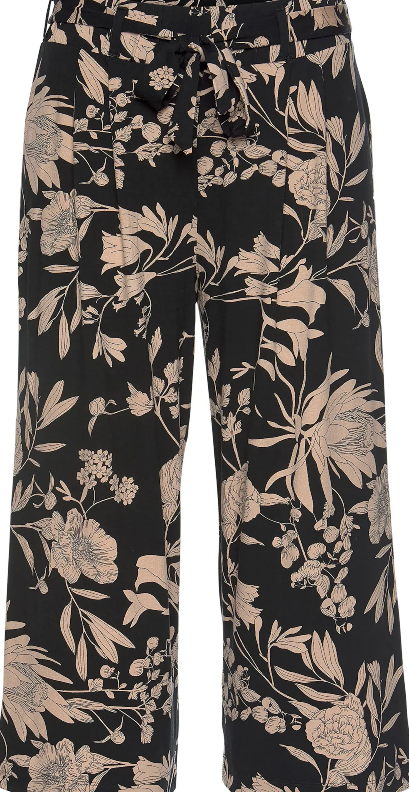 Strandmode|LASCANA Culotte schwarz-taupe-bedruckt