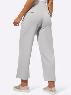 Hosen| Culotte im herrlich weichen Modal-Mix hellgrau