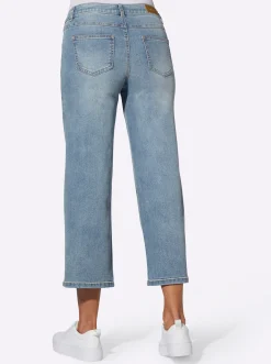 Basics|Jeans| Culotte in Denim-Qualität blue-bleached