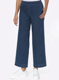 Jeans| Culotte in Schlupfform blue-stone-washed