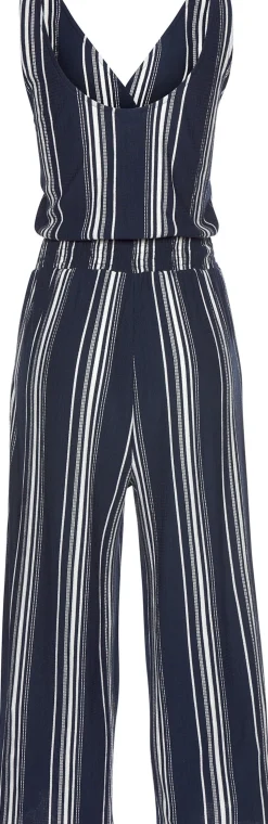 Strandmode|Overalls|LASCANA Culotte-Overall marine-weiß-gestreift