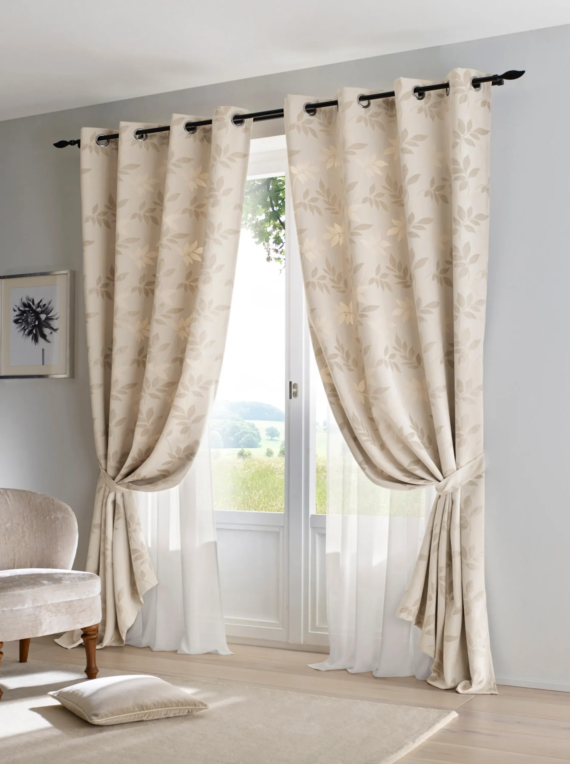 Gardinen & Rollos|heine home Dekoschal beige