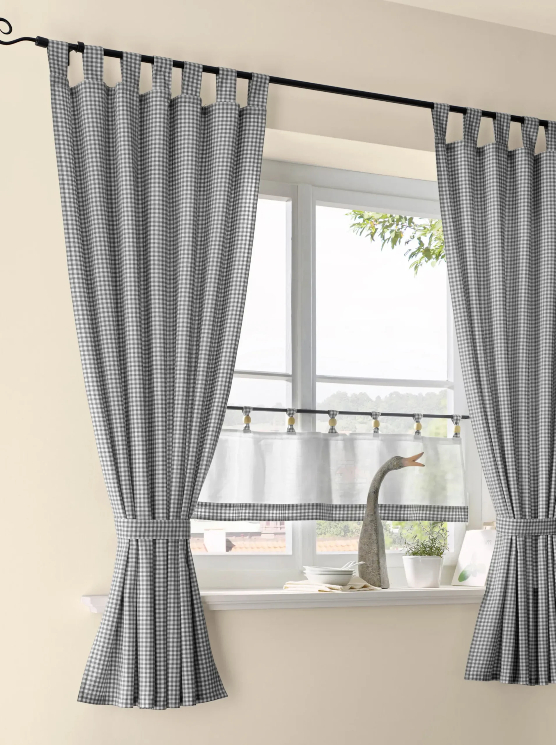 Gardinen & Rollos|heine home Dekoschal grau-offwhite