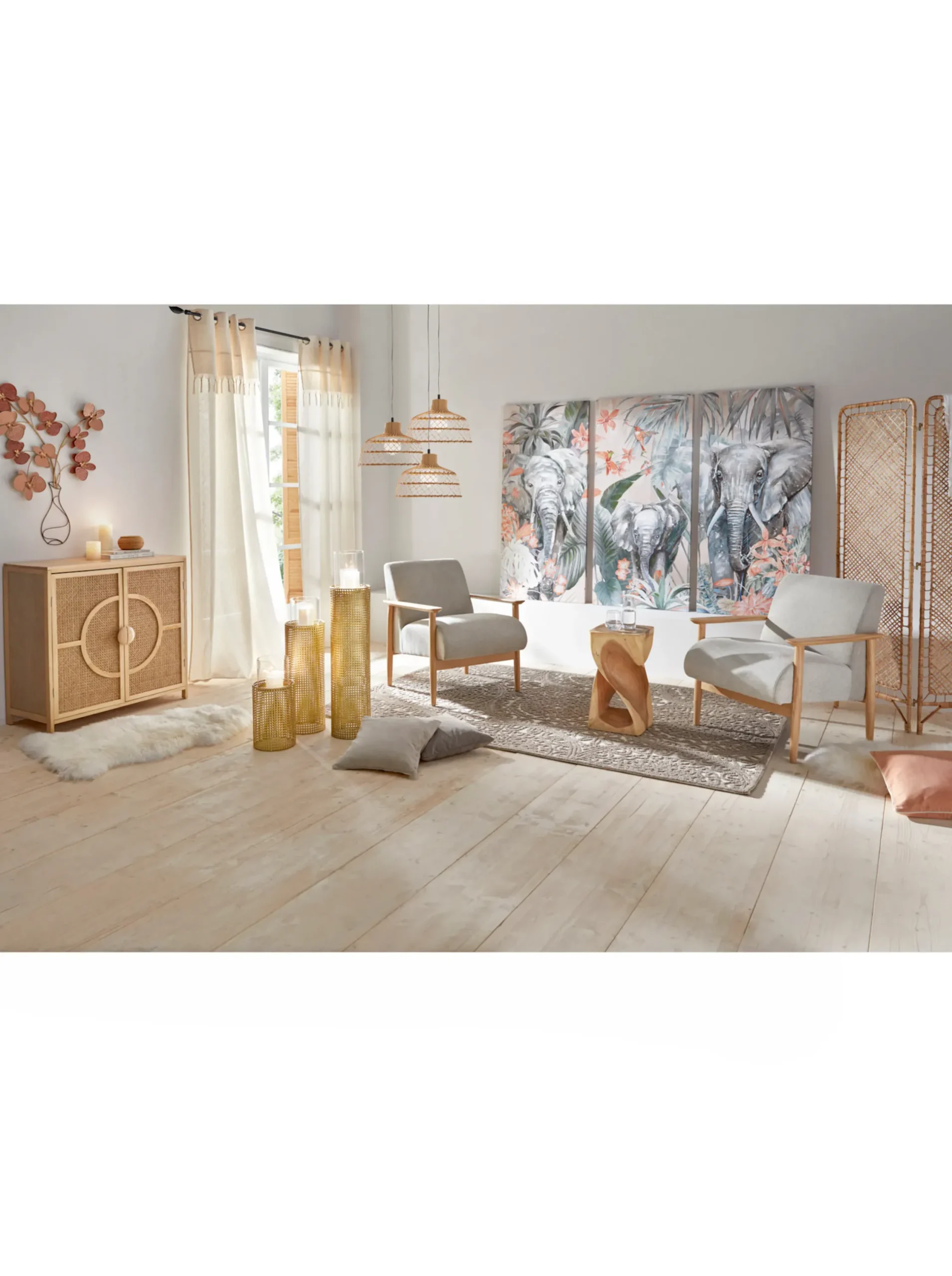 Gardinen & Rollos|heine home Dekoschal natur