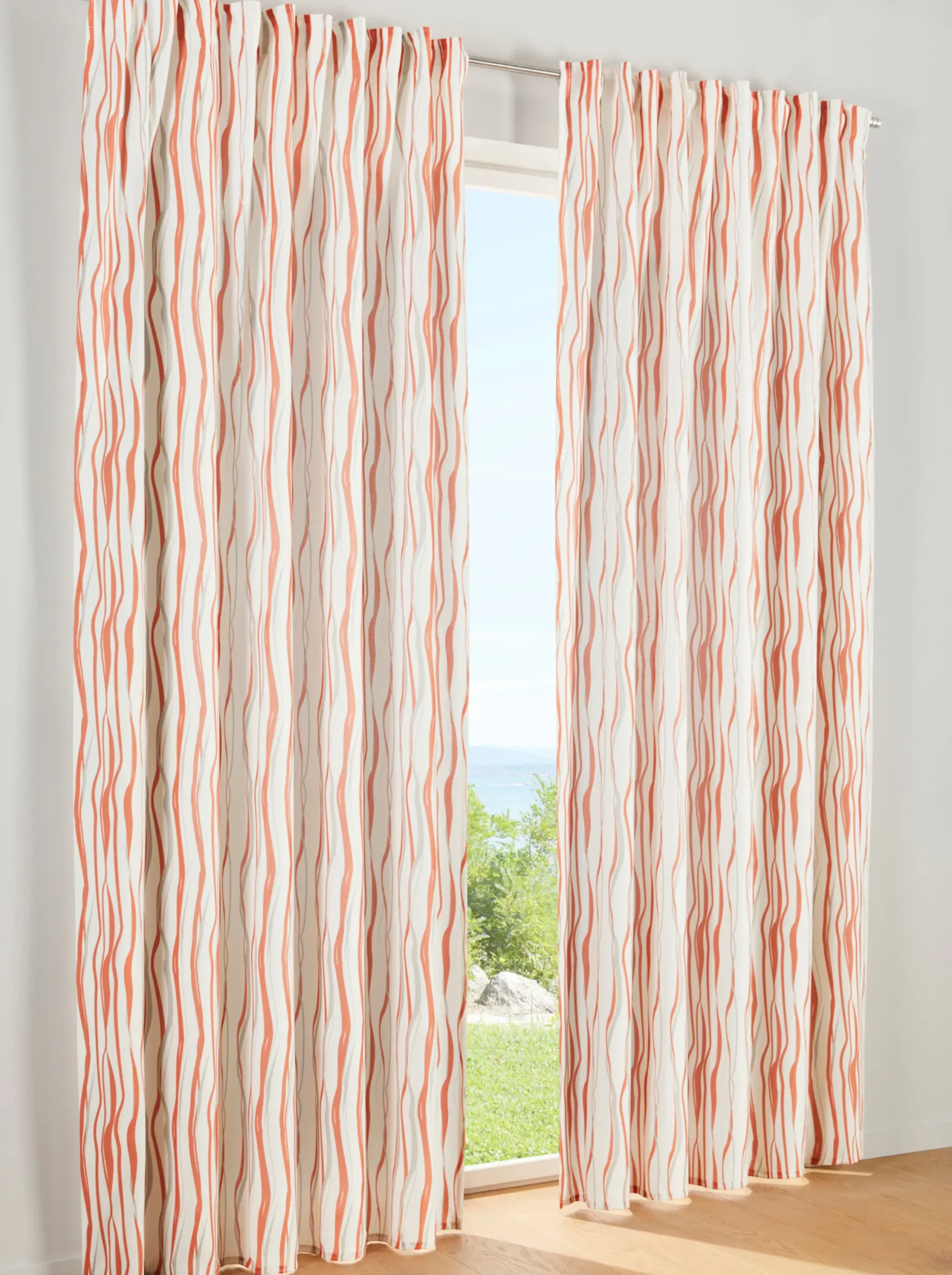 Gardinen & Rollos|heine home Dekoschal offwhite-orange