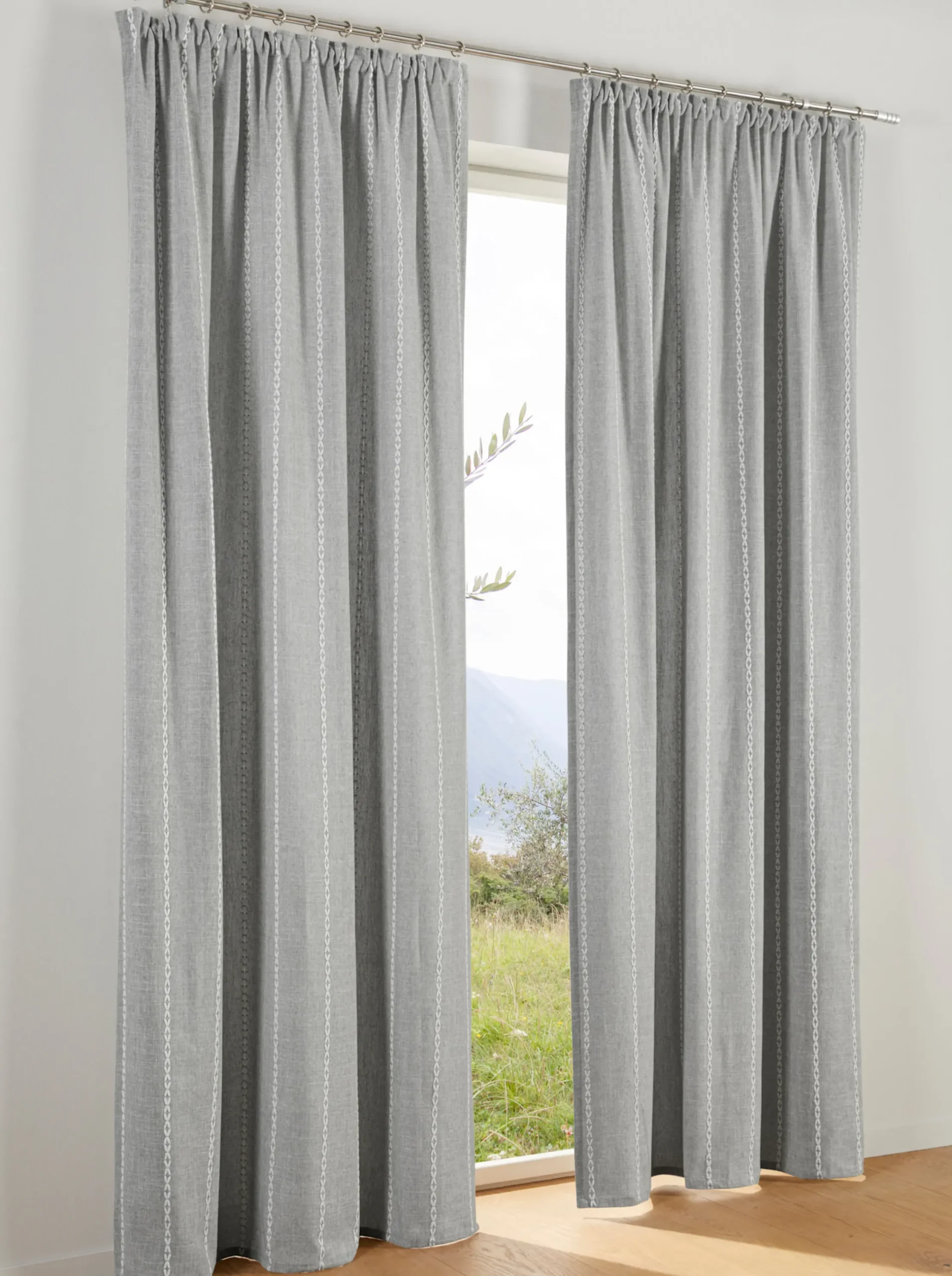 Gardinen & Rollos|heine home Dekoschal grau