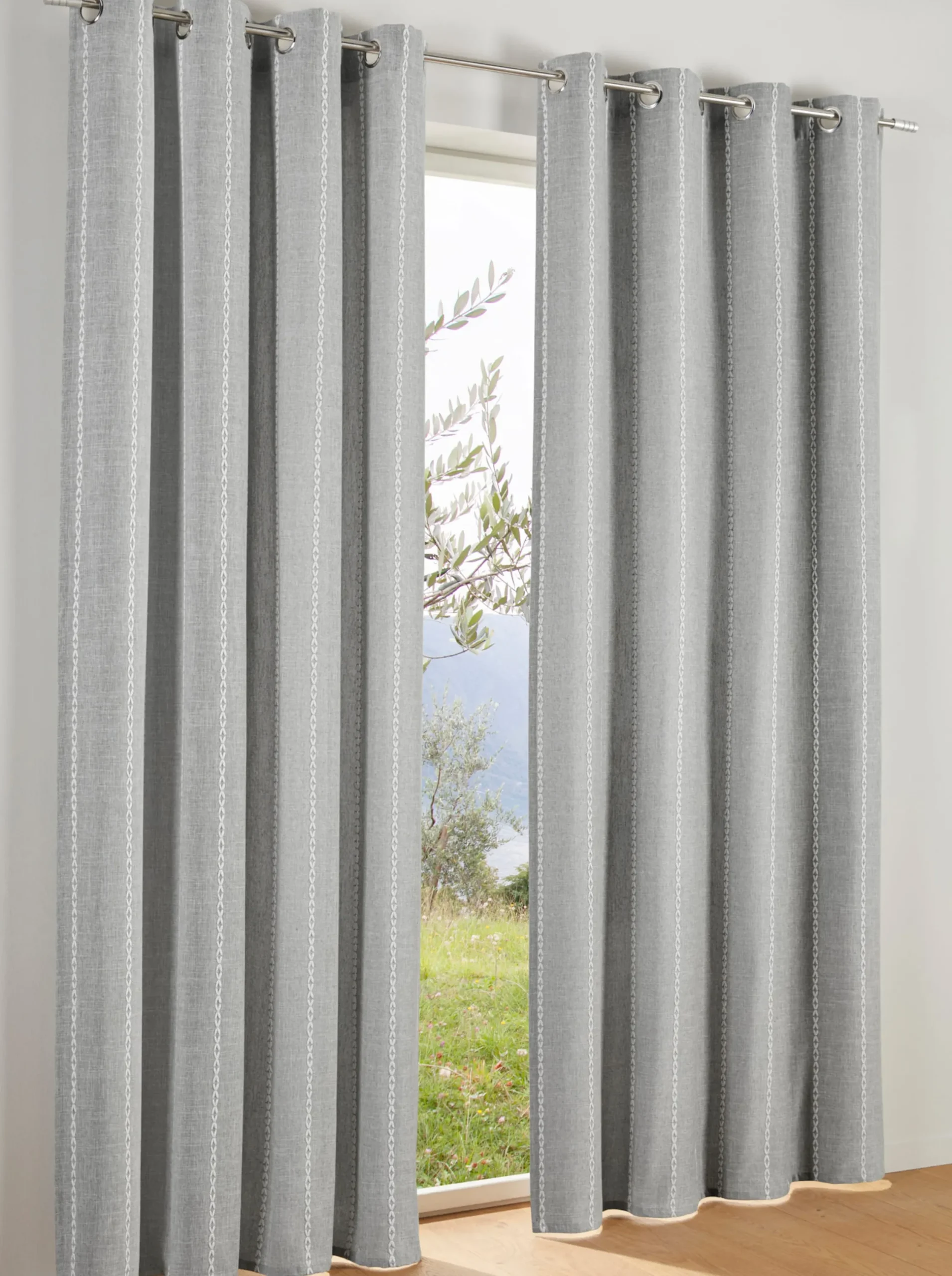 Gardinen & Rollos|heine home Dekoschal grau