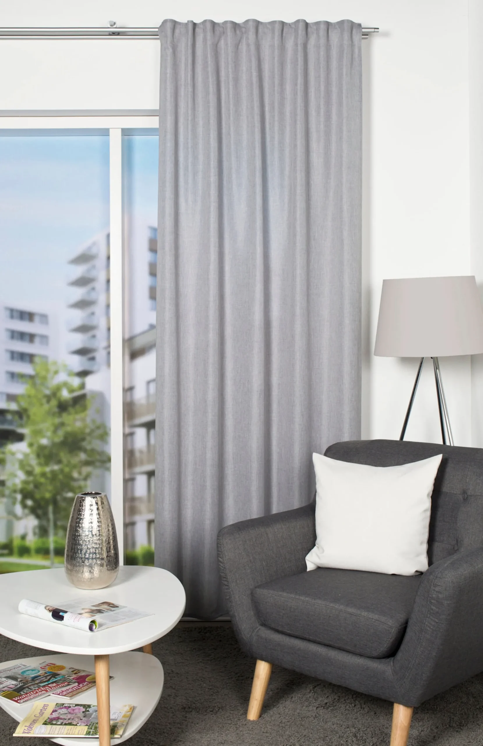 Gardinen & Rollos|heine home Dekoschal grau